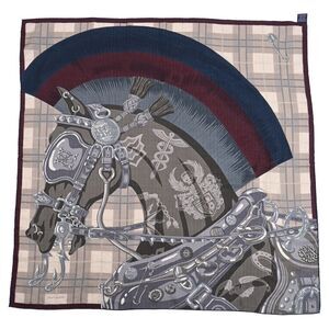 Hermès Cheval Punk Scarf 100 in Multicolor Cashmere